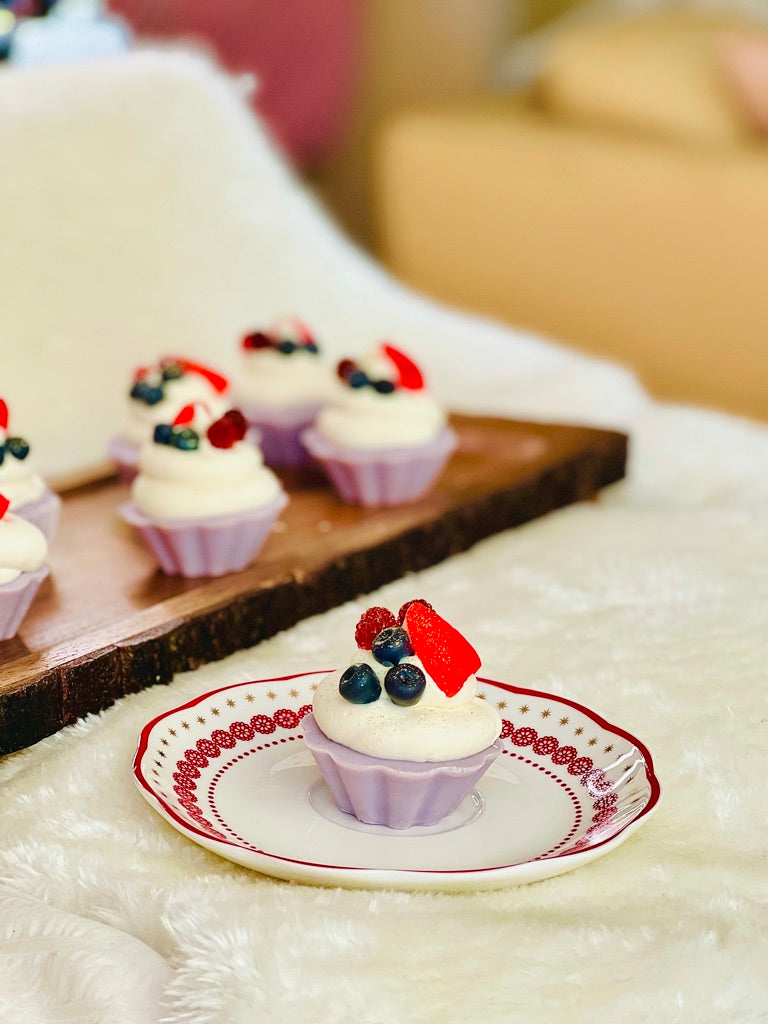 Introducing the Very Berry Cupcake Soap: A Fun and Nourishing Treat for Your Skin