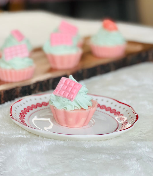 Pink Sweet Chocolate Cupcake Soap