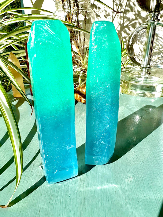 Aurora Crystal Soap  blue/green